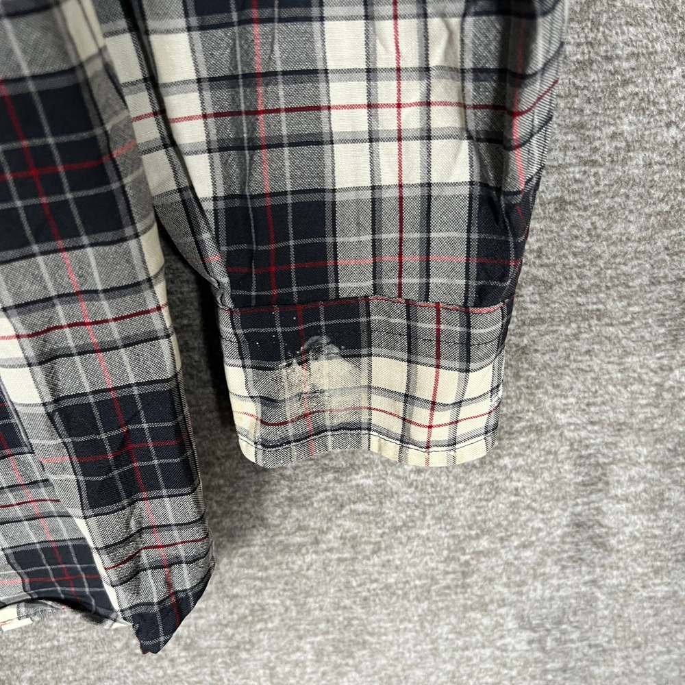 Sir Pendleton Mens Large Plaid Flannel Button Down Long Sleeve Shirt - Picture 12 of 13